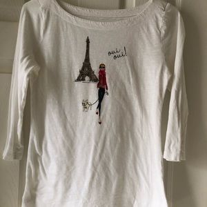 Loft shirt 3/4 length sleeves.